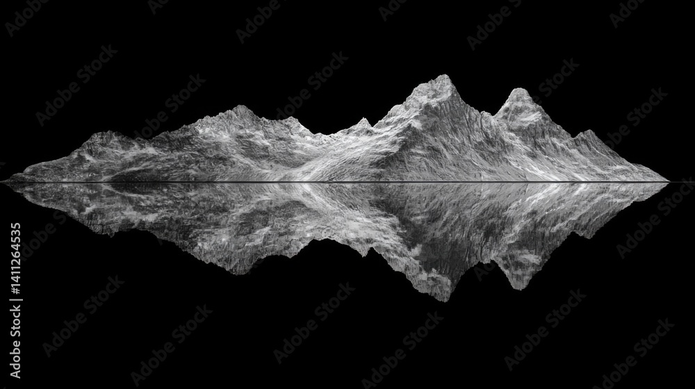 Obraz premium Mirrored Images Captured on Water Surface