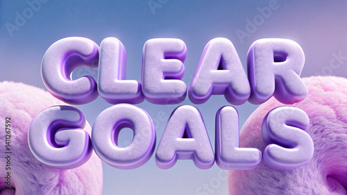 Clear Goals: A creative and inspiring visual representation of the phrase 