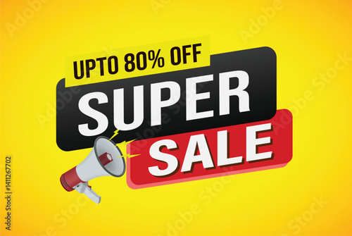 super sale poster banner graphic design icon logo sign symbol social media website coupon

