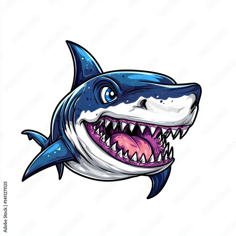 Cartoon Shark Character Design