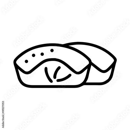Japanese food icon. Sushi. 