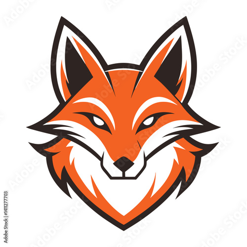 red fox vector illustration