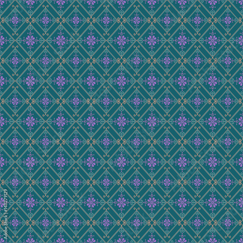 Beautiful retro seamless pattern design by geometric 