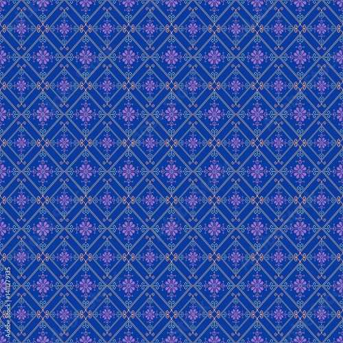 Beautiful retro seamless pattern design by geometric 