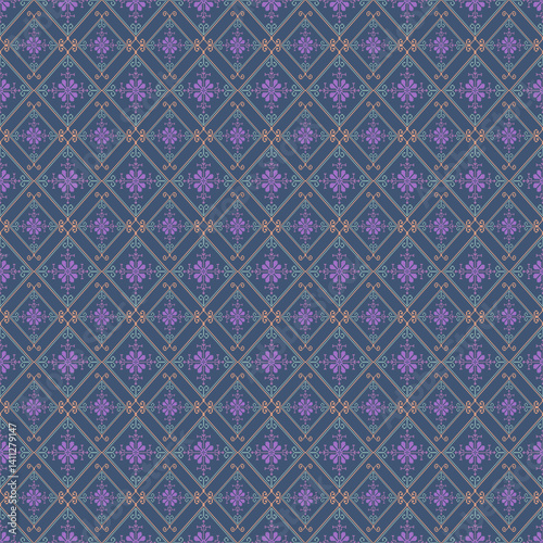 Beautiful retro seamless pattern design by geometric 