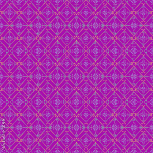 Beautiful retro seamless pattern design by geometric 