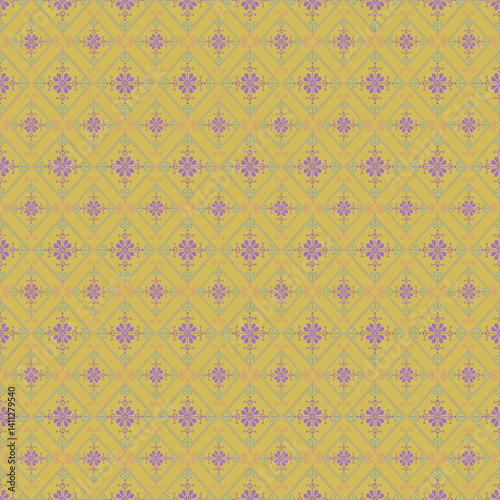 Beautiful retro seamless pattern design by geometric 
