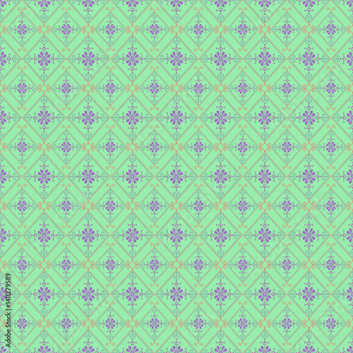 Beautiful retro seamless pattern design by geometric 