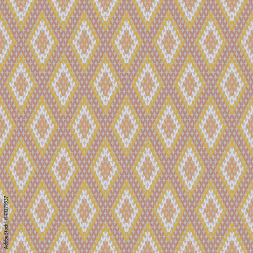 Beautiful vintage seamless pattern design by geometric 