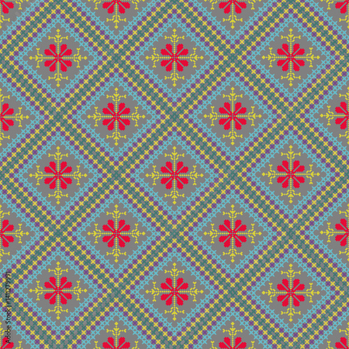 Beautiful retro seamless pattern design by geometric 
