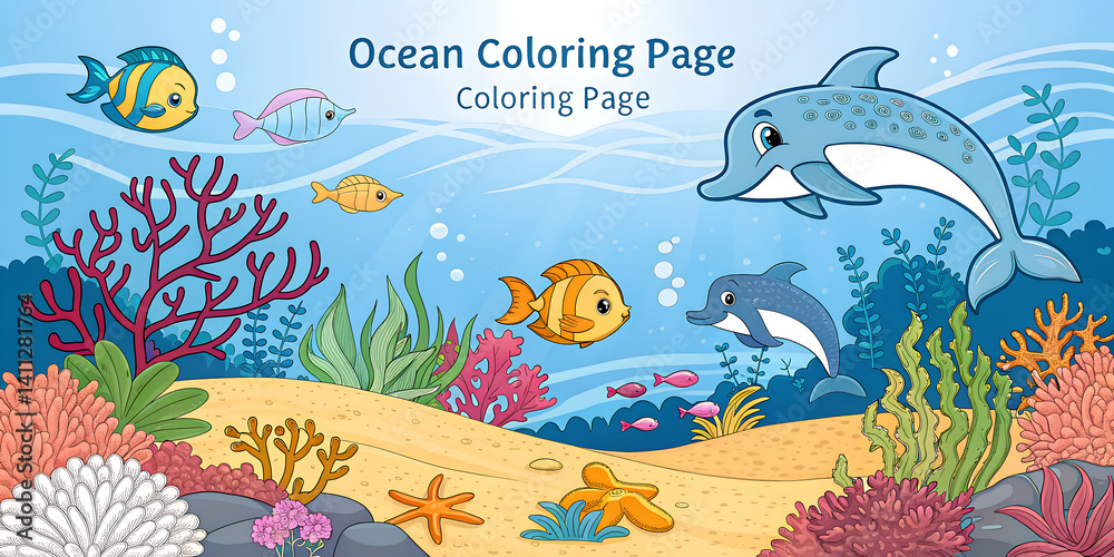 Fototapeta premium underwater world background