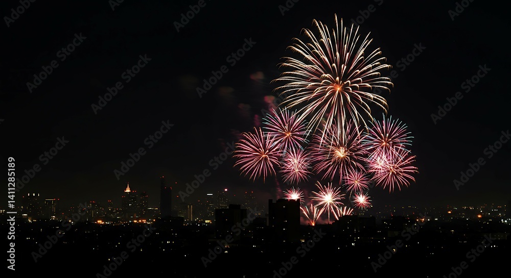 Fireworks background. 4th of July. Independence. For Background. Fireworks background. 4th of July. Independence. For Background.
