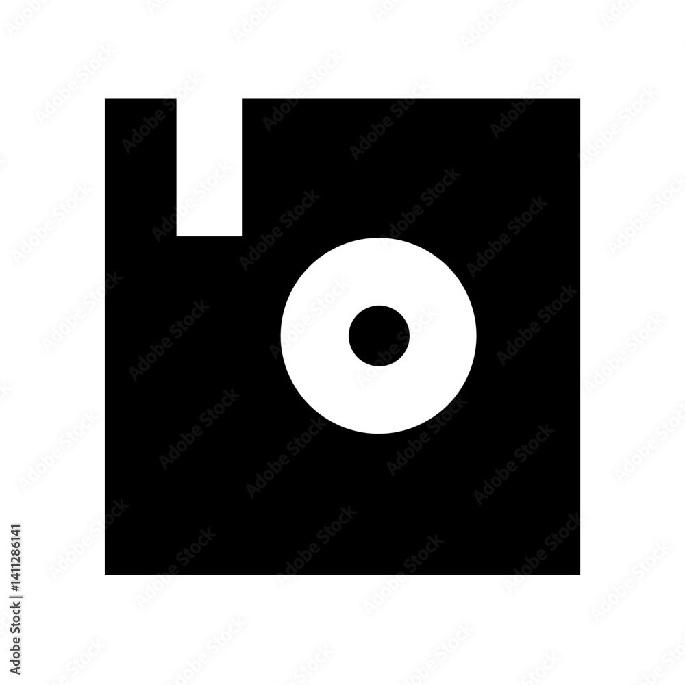 Disk Icon Vector Illustration Disk Icon Vector Illustration
