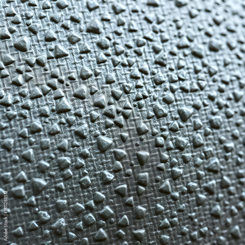 Panoramic close-up, high detail scan of cross knurled metal texture