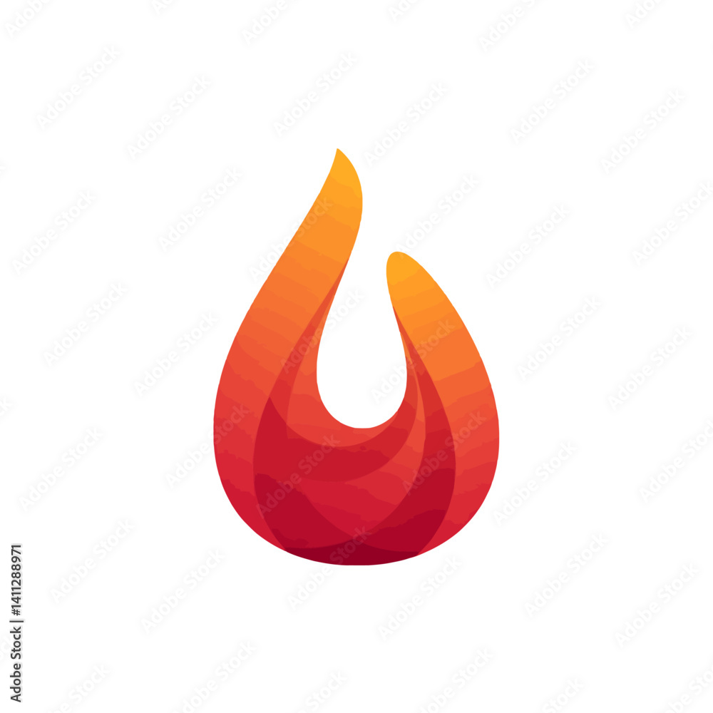 Vibrant fire flame design Vibrant fire flame design