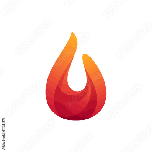 Vibrant fire flame design