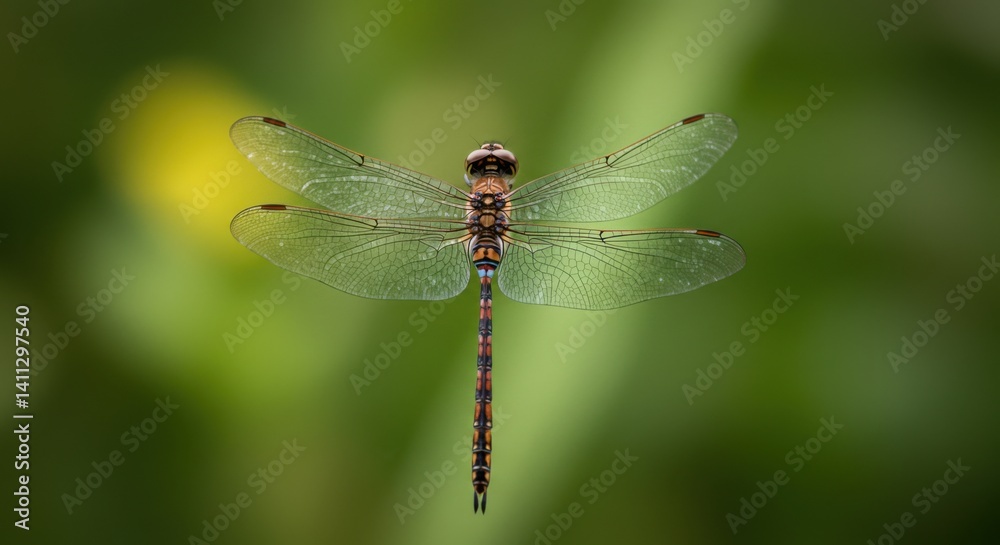 Dragonfly: Serene Green Macro Photography Dragonfly: Serene Green Macro Photography