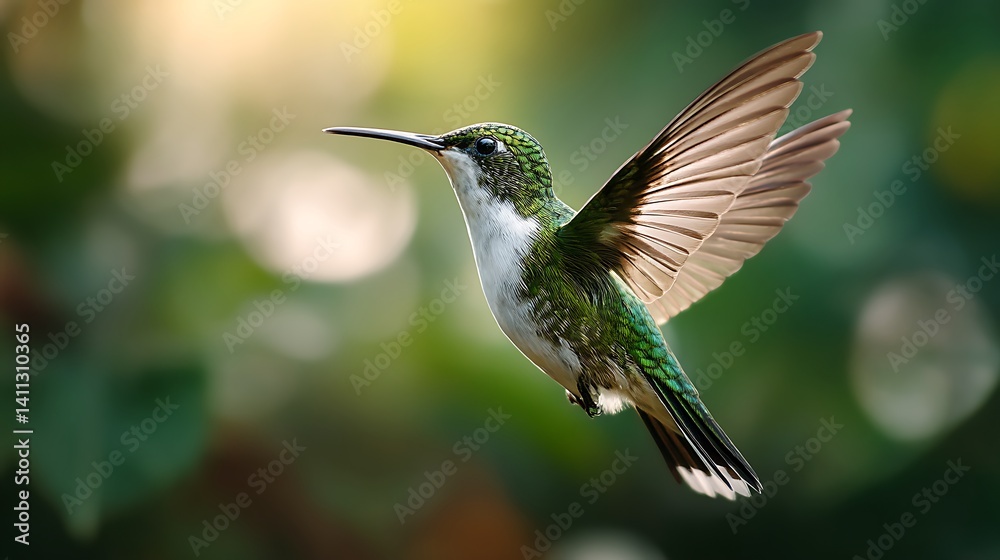 Fototapeta premium Hummingbird in Flight (1)