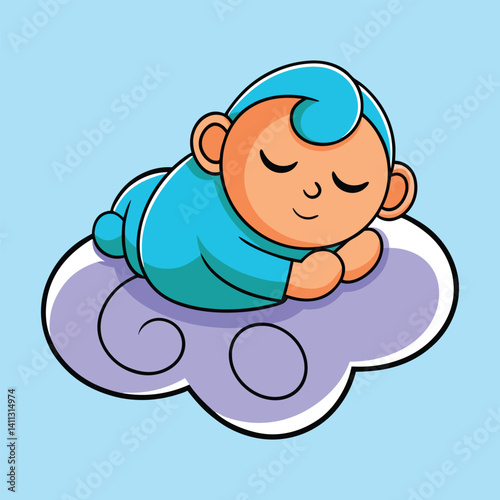 Sleeping baby boy