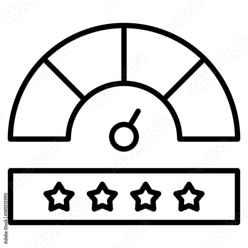 Performance Rating Icon Element For Design