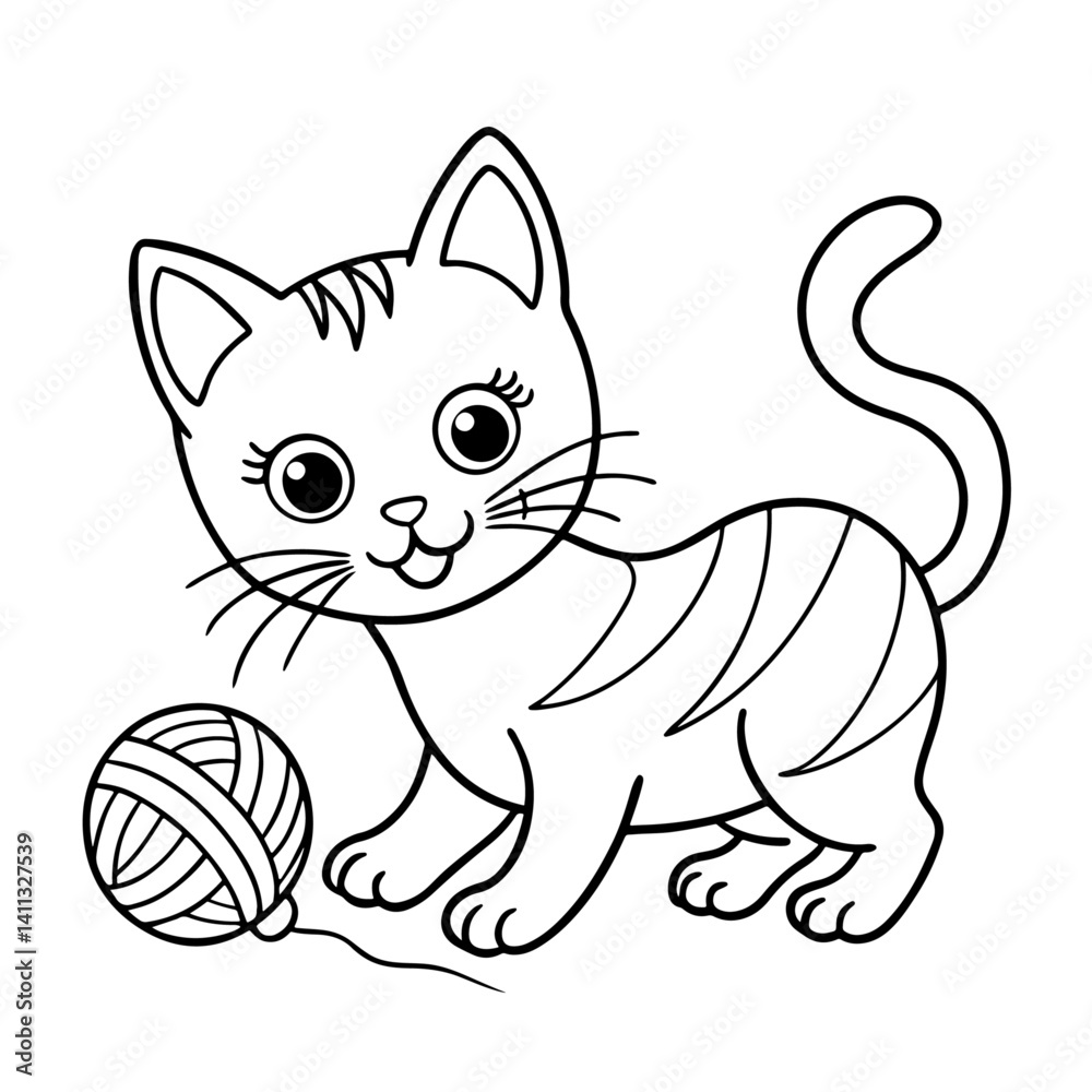 Obraz premium Cute hand drawn coloring pages, Black And White, Maze, Vector illustration, Clip Art, Antlers, Cute kawaii, line art, vector art