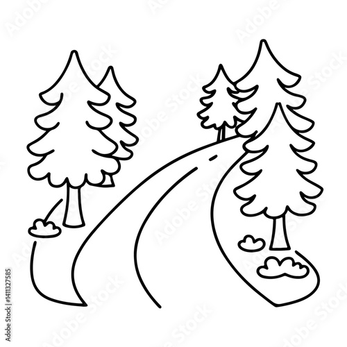Cute hand drawn coloring pages, Black And White, Maze, Vector illustration, Clip Art, Antlers, Cute kawaii, line art, vector art