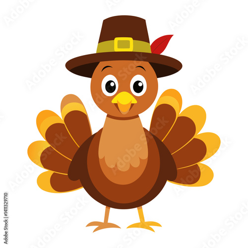 Vector illustration of a thanksgiving turkey
