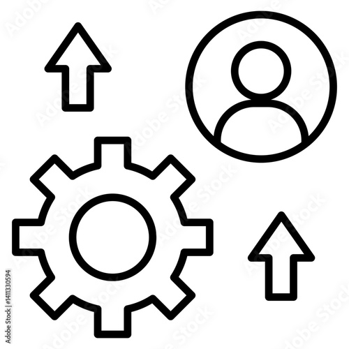Personal Development Icon Element For Design