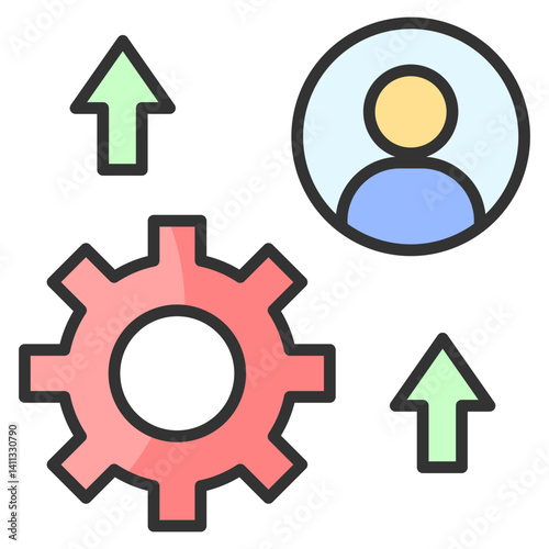 Personal Development Icon Element For Design