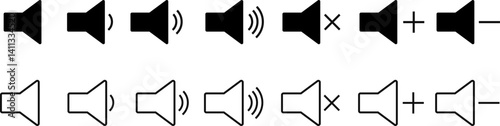 Obraz na płótnie Sound icon set
