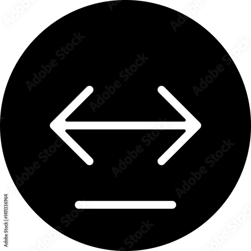 Arrow Both Outline Style Icon