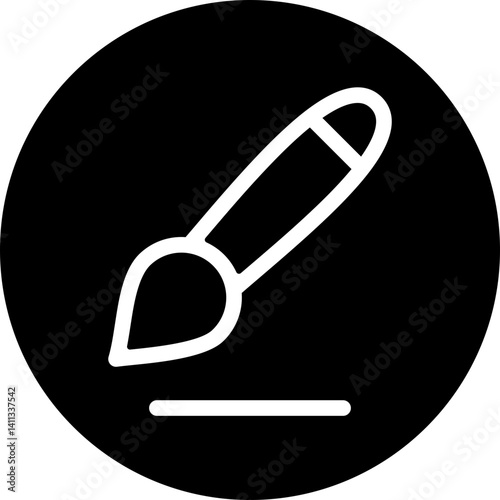 Paintbrush Outline Style Icon