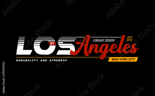 los angeles print t shirt