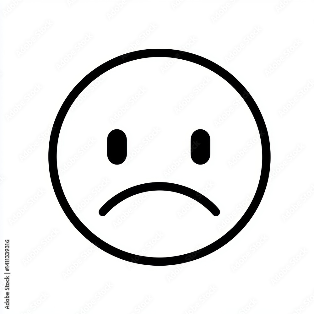 Fototapeta premium Sad face