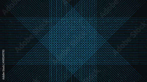 Digital Spider Line on Blue Technology Background,electronic and Motion concept design,vector.