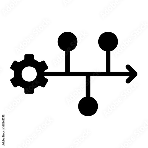 timeline Solid icon