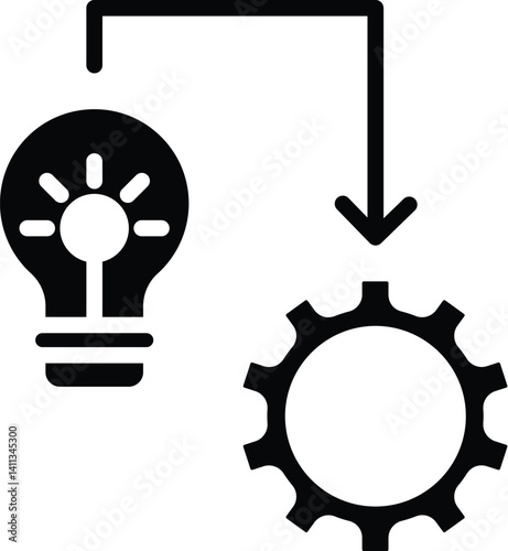 Implementation (Bold Type) Icon 