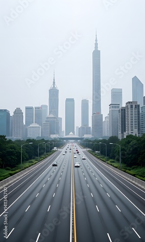 A view of some buildings on city road.