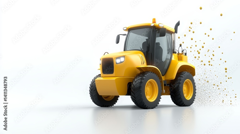 Dominant yellow bull symbol of strength power and resilience in nature finance Dominant yellow bull symbol of strength power and resilience in nature finance
