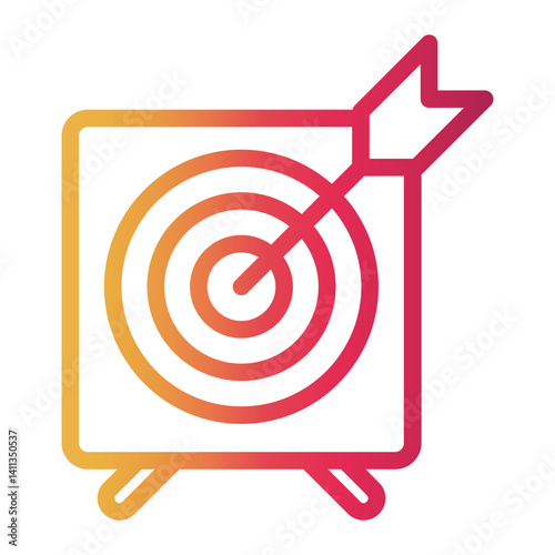 goal Line Gradient Icon