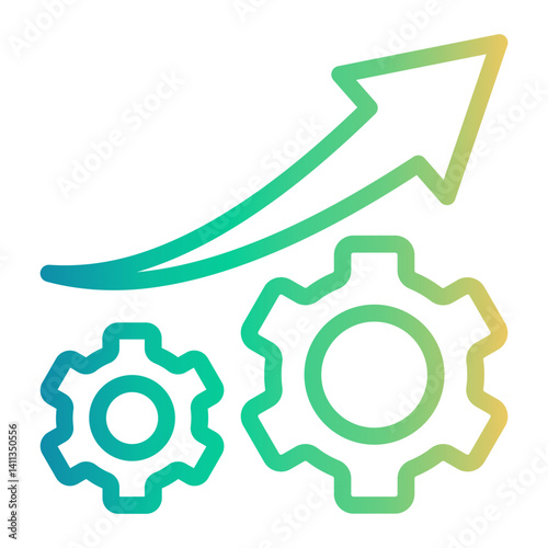 improve Line Gradient Icon