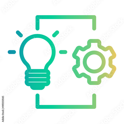 implementation Line Gradient Icon