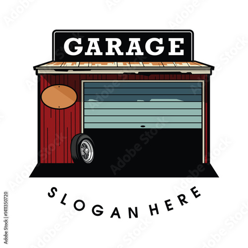 garage logo vector illustration of a garage car garage vintage garage