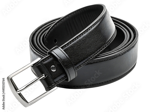 black belt isolated on white background, PNG