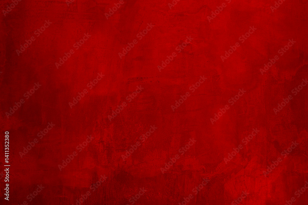 Wall interior background, studio and backdrops show products.with shadow from window color Red background for text insertion and presentation product	