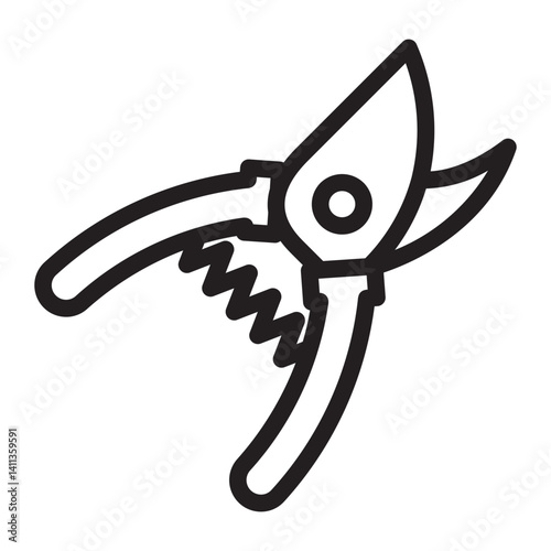 shears Line Icon
