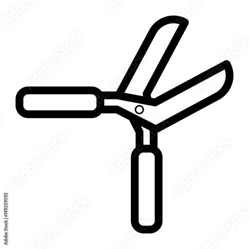 shears Line Icon