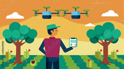 DataDriven Decision Making With the data collected by these autonomous pruners vineyard owners and workers can make more informed decisions on pruning techniques and overall. Vector illustration