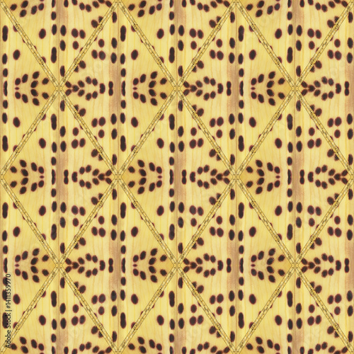 Ornament. Geometric seamless pattern. Illustration in stained glass style. Geometric openwork. Zigzag. Print for wallpaper, T-shirts, linens or textile, packing. Ceramic tile.