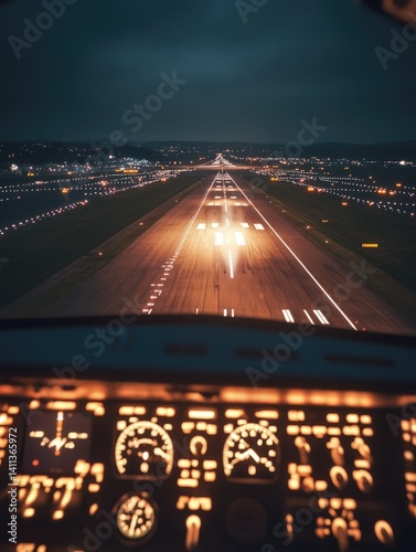 Runway View from Cockpit